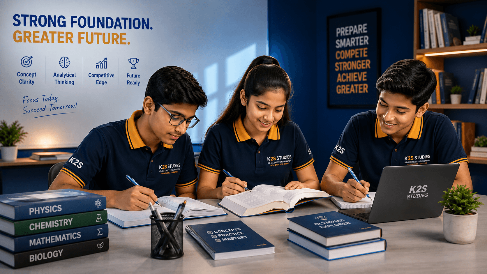 Competitive Foundation — students building concept clarity and competitive edge for board and entrance exams at K2S Studies