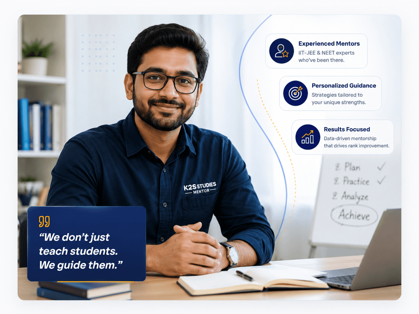 K2S mentor — personalized guidance for IIT-JEE and NEET students